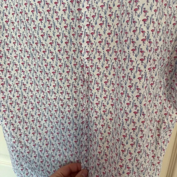 Jos A Bank 1905 Men’s Short Sleeve Button Down Shirt Flamingo Print Size XL - Picture 7 of 9